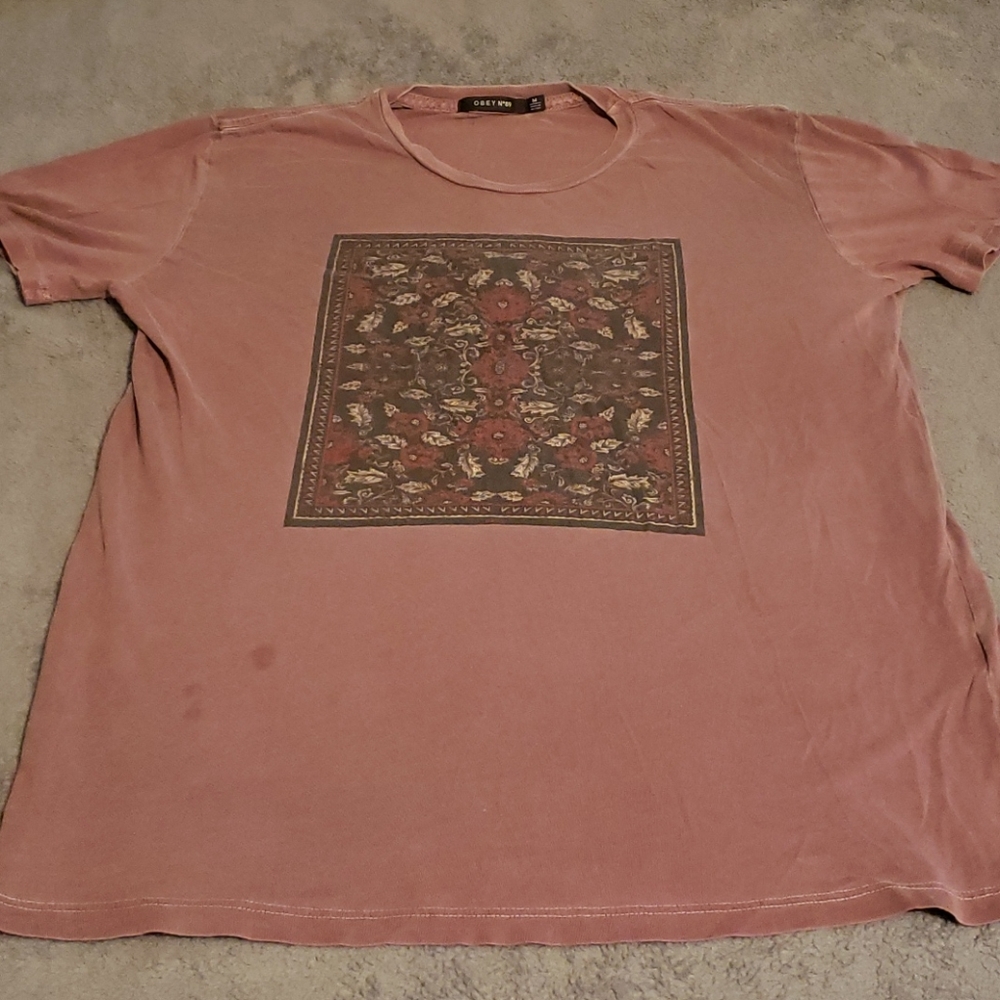 Purple/Flower Obey T-Shirt